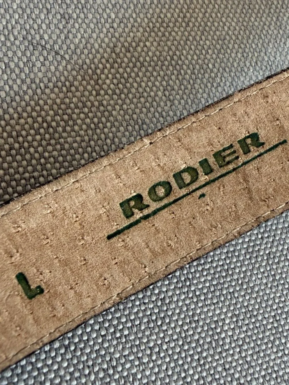 RODIER Vintage Toggle Belt S/M Black Leather *Altered from Original*